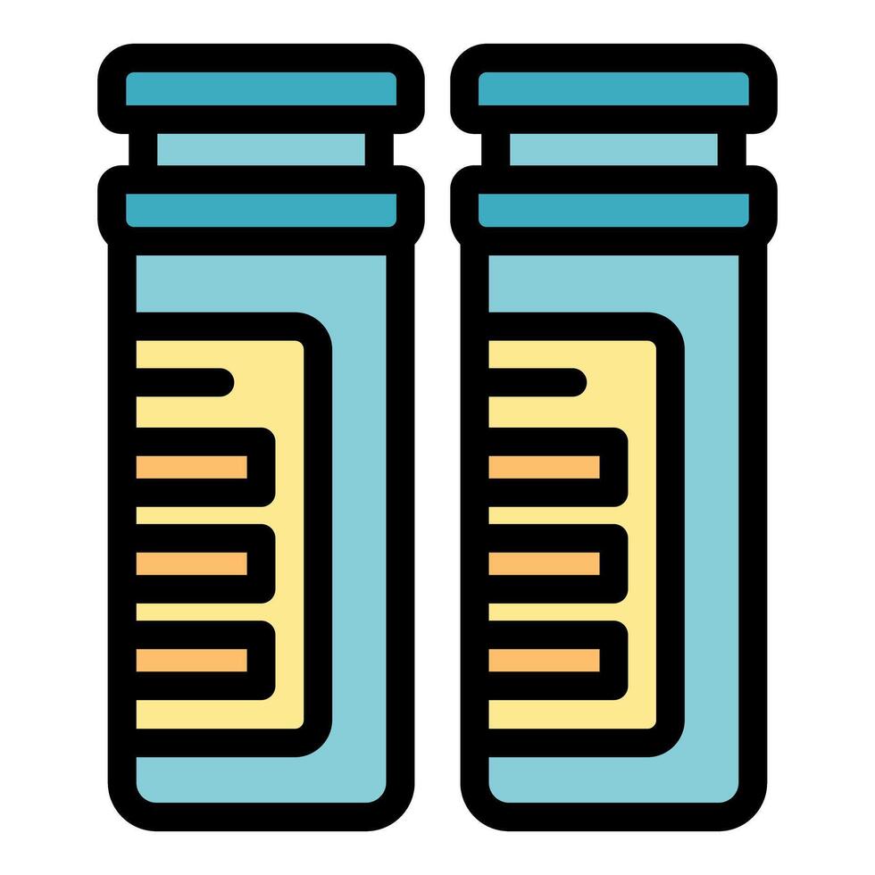 Medical test tubes representing modern laboratory research and analysis vector