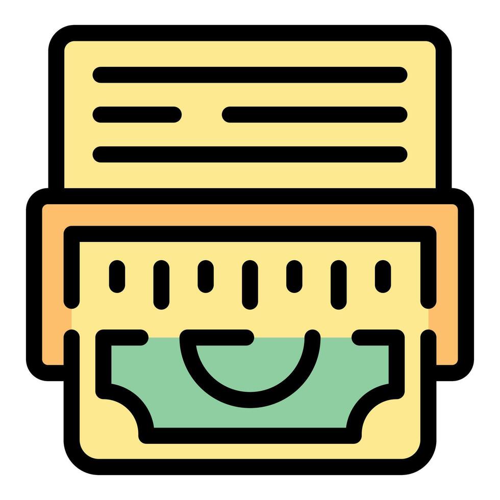 Electronic money counter calculating banknote value vector