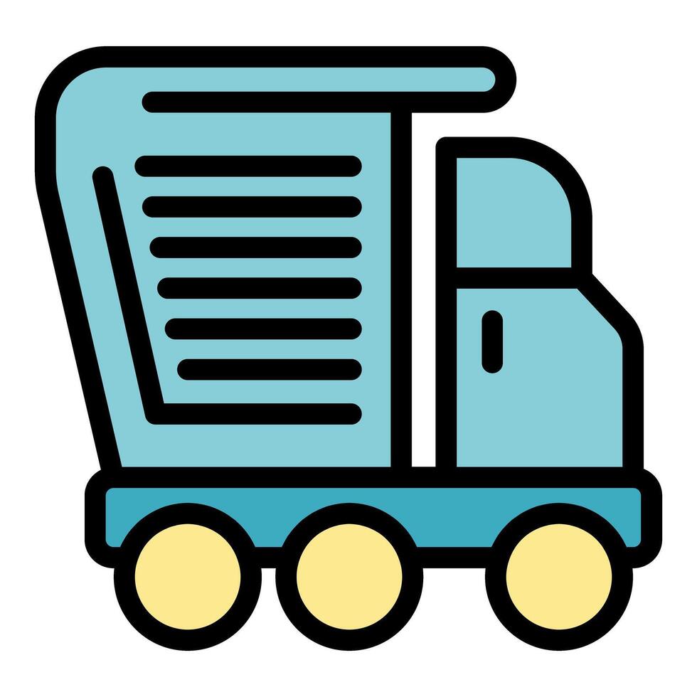 Big mining truck working in open pit mine vector