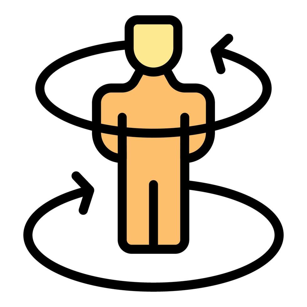 Businessman surrounded by arrows representing business strategy vector