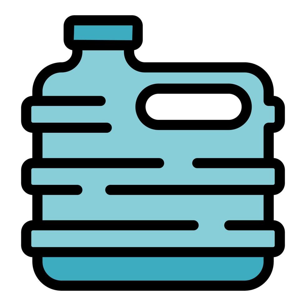 Large water bottle delivering refreshing clean drinking water vector