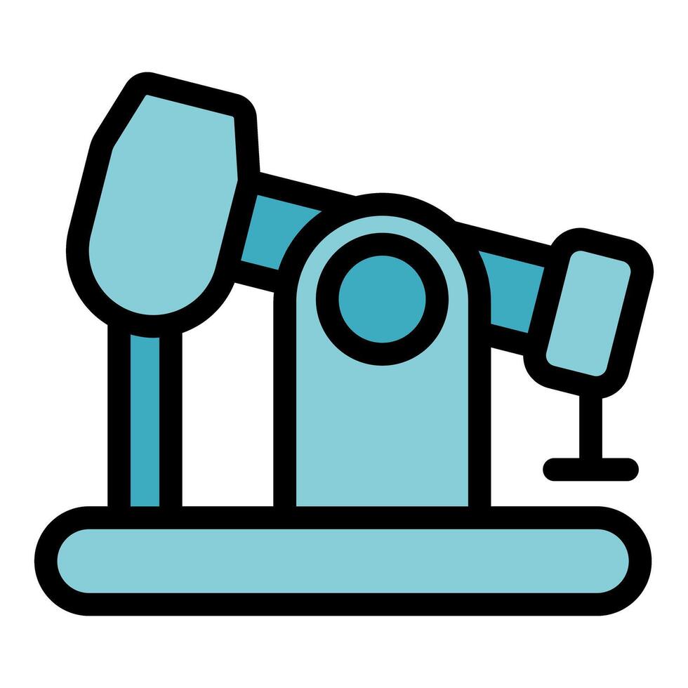 Oil pump jack pumping crude oil from ground icon vector