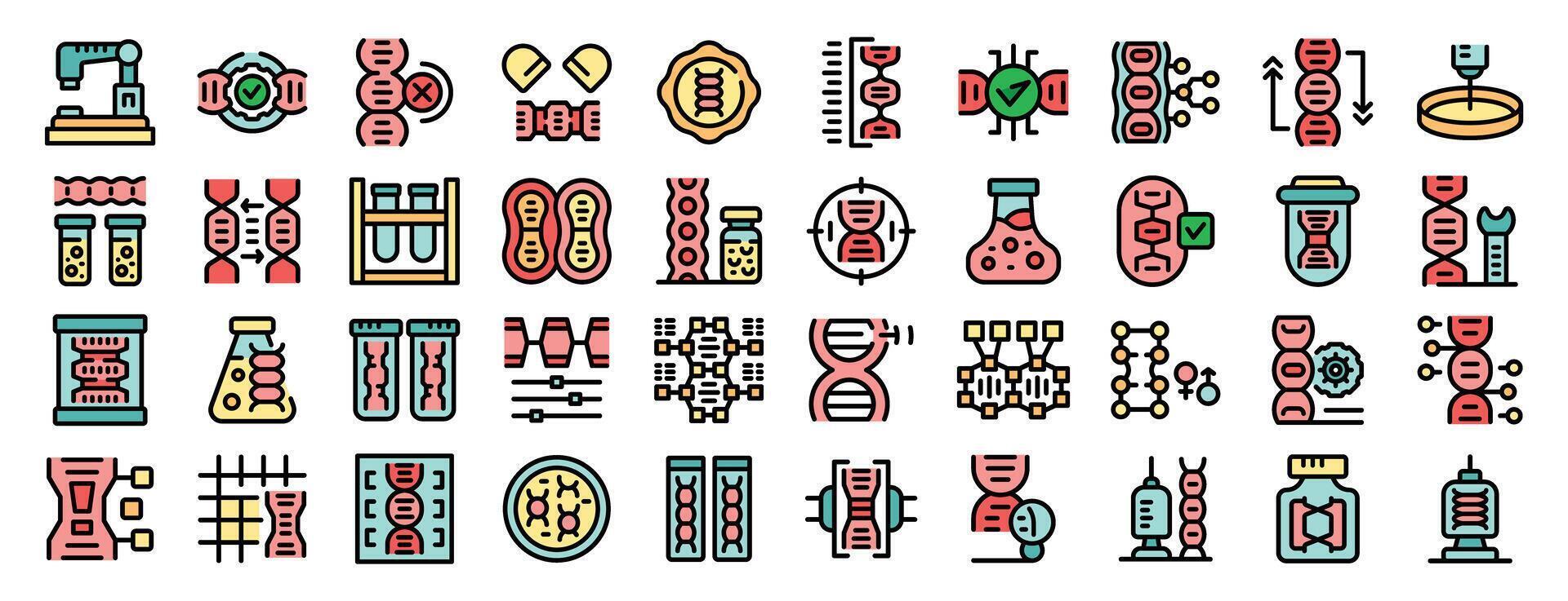 Scientists modifying dna using various equipment and methods vector