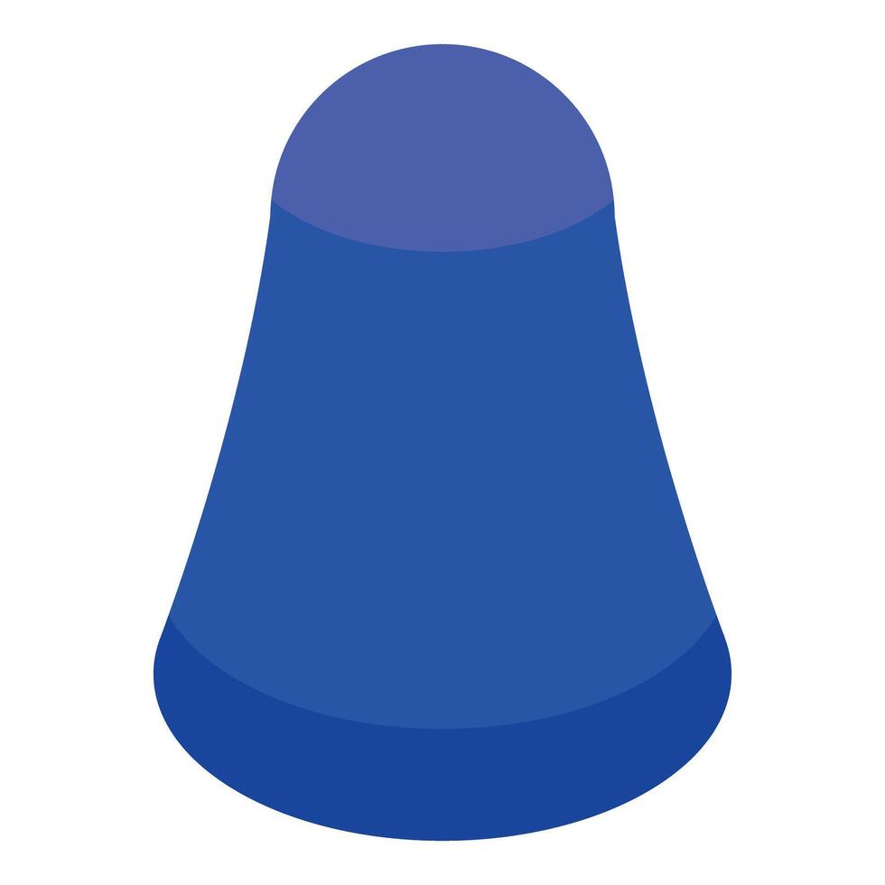 Blue conical gradient filling entire frame with rounded bottom vector