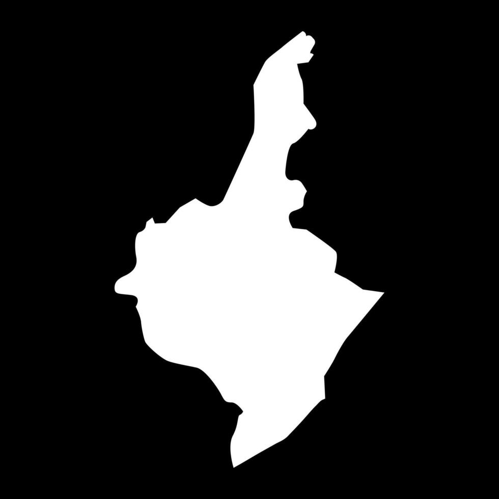 Beylagan district map, administrative division of Azerbaijan. vector