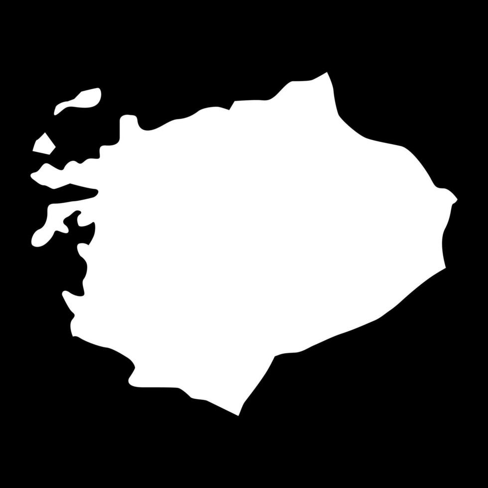 Fuzuli district map, administrative division of Azerbaijan. vector
