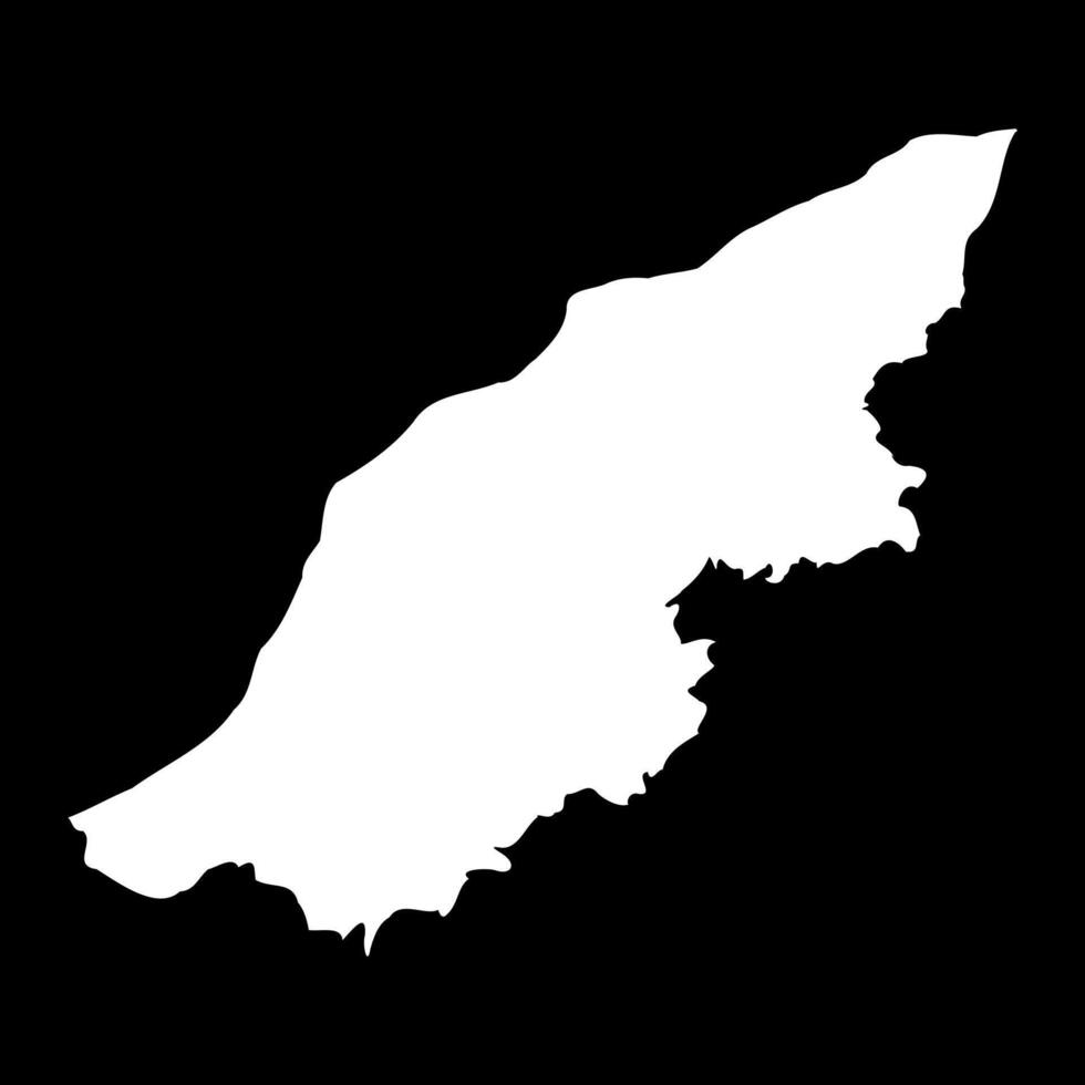 mostaganem provincia mapa, administrativo división de Argelia vector