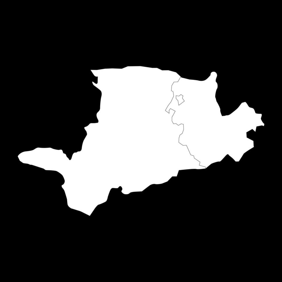 Kalbajar district map, administrative division of Azerbaijan. vector