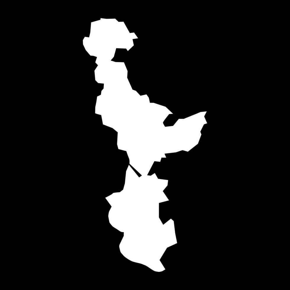Babek district map, administrative division of Azerbaijan. vector