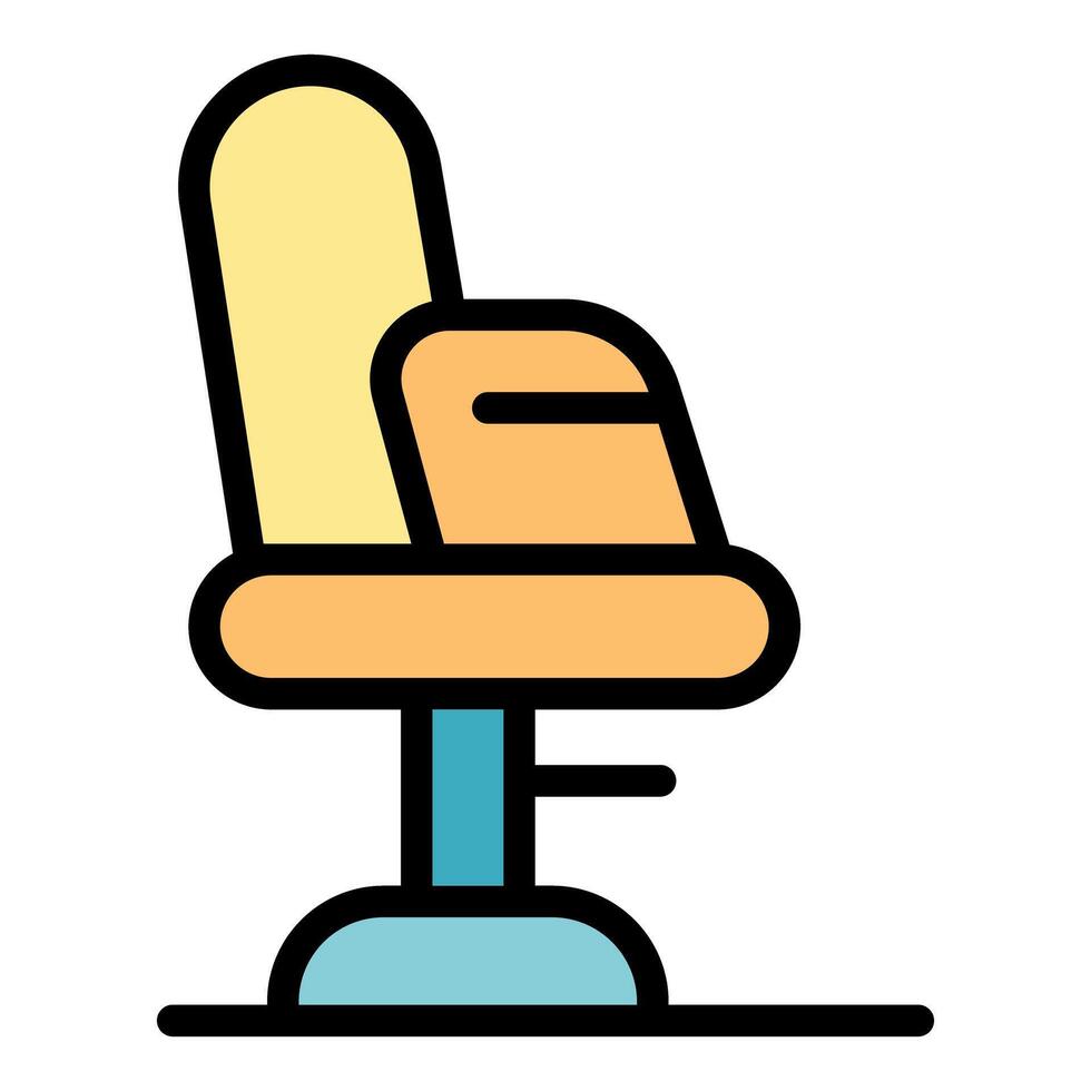 Adjustable swivel chair for working at home or in the office vector