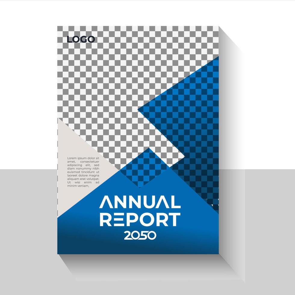Professional Modern Business Cover Report Template Design for Corporate Use vector