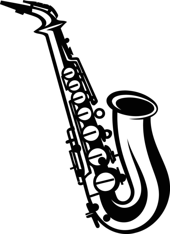 Saxophone clip art free download vector