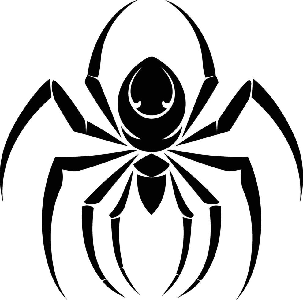 Spider tattoo design vector