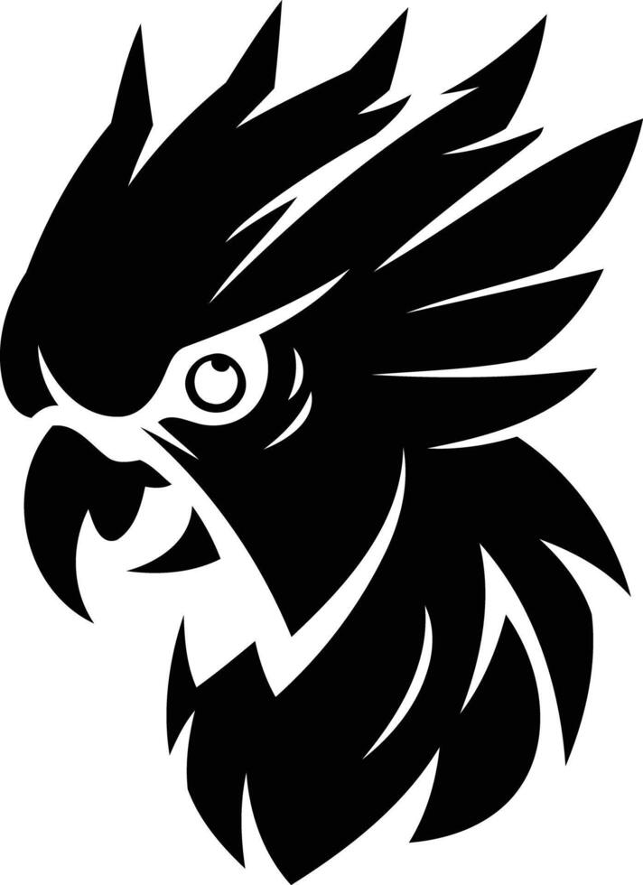 A black and white logo of an eagle vector