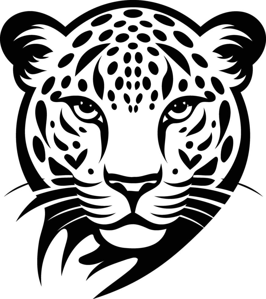 Jaguar head tattoo design vector