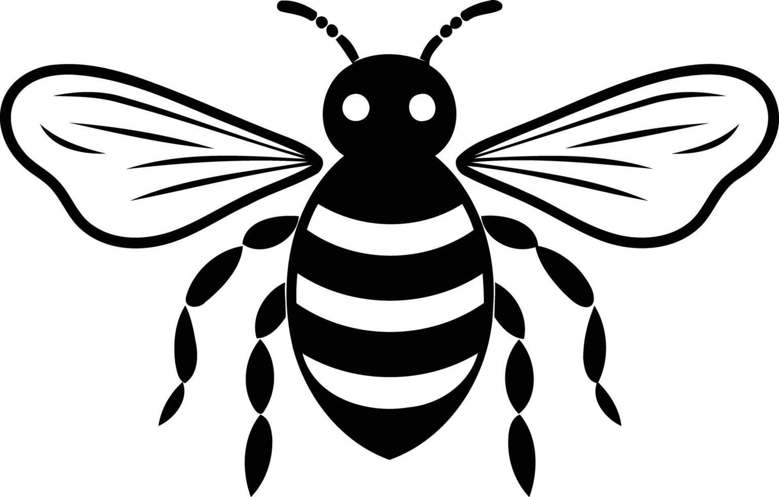 Bee clip art vector