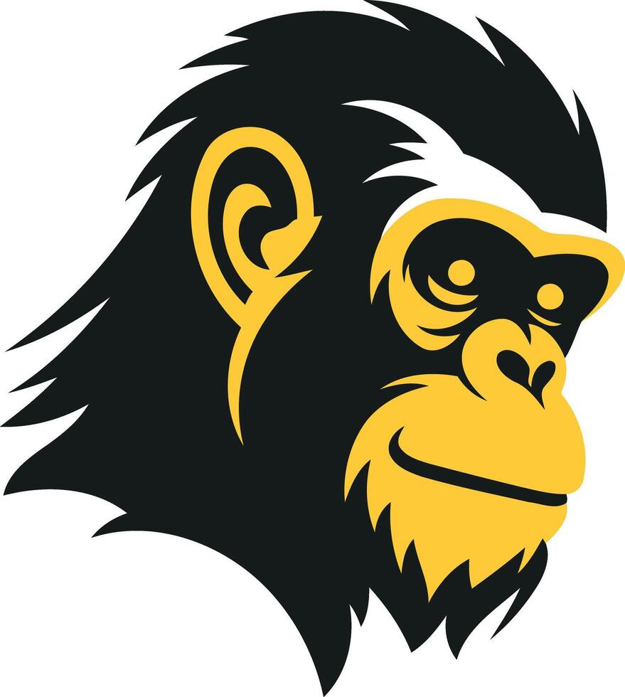 The logo for the monkey mascot vector