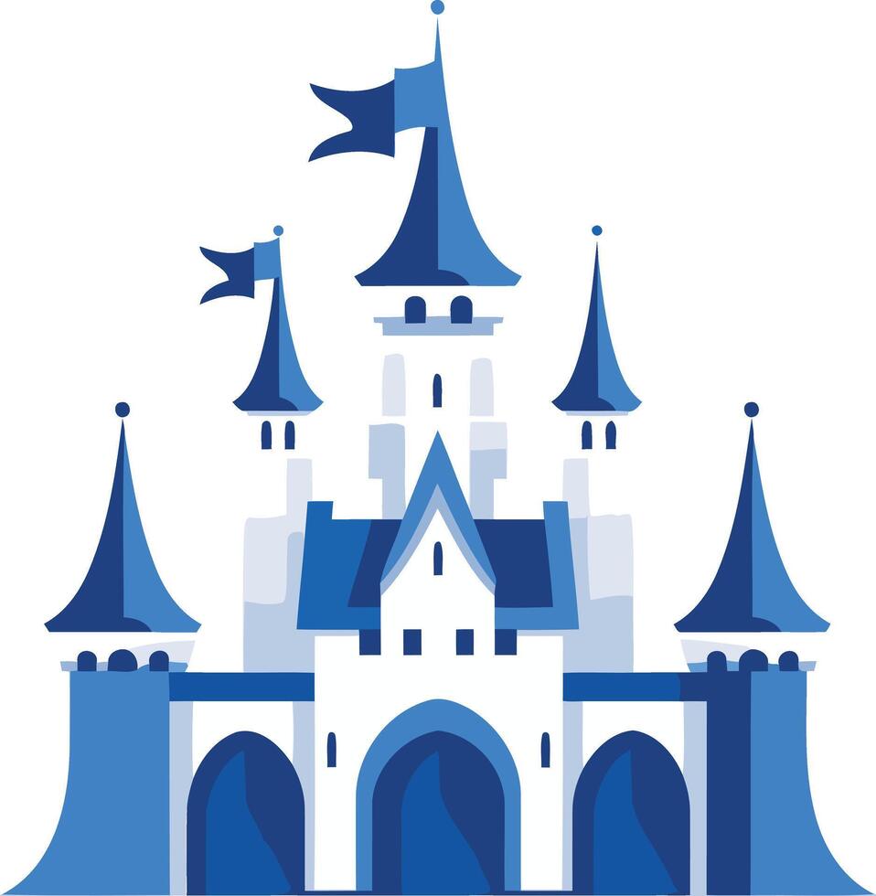 Disney castle clipart vector
