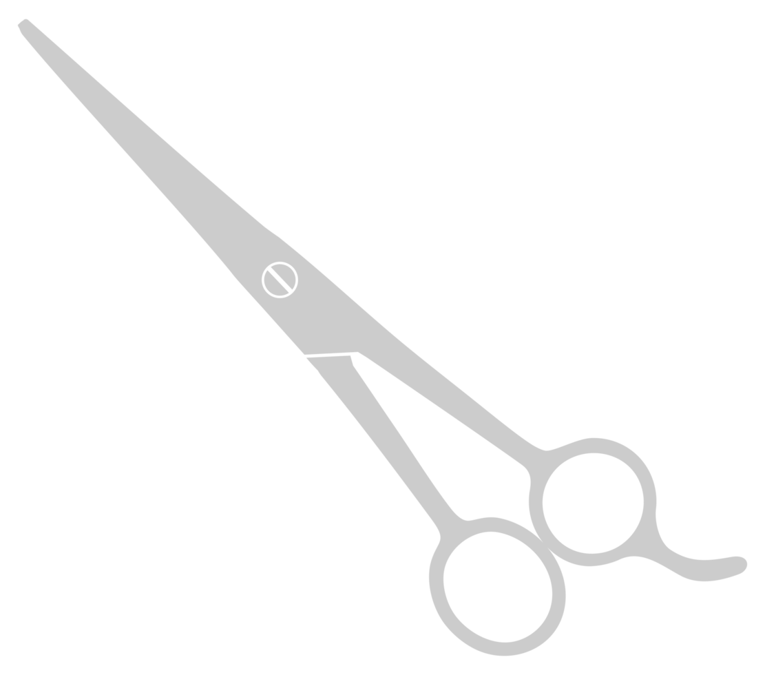Scissors Silhouette for Pictogram, Art Illustration, Website, Apps, Logo Type or Graphic Design Element png