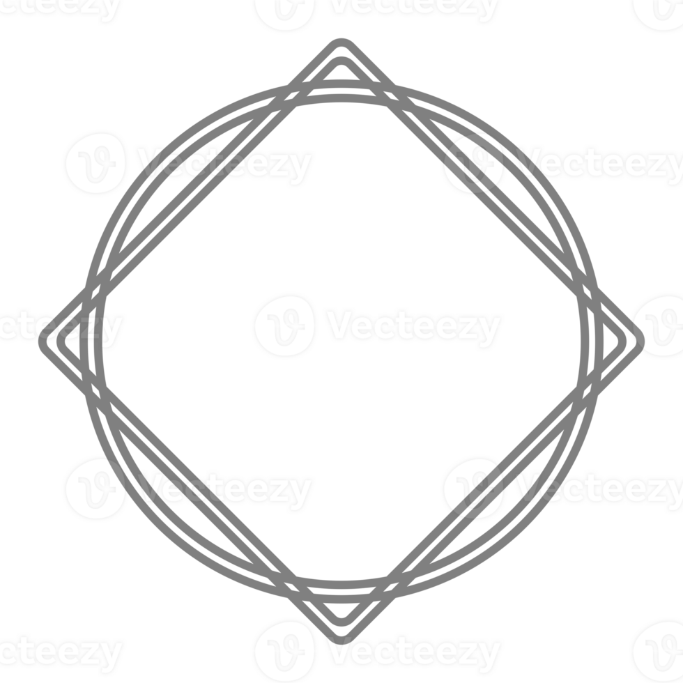 Circle and Rhombus Shape Composition, can use for Logo Gram, Apps, Website, Decoration, Ornate, Frame Work, Cover, Art Illustration, or Graphic Design Element png