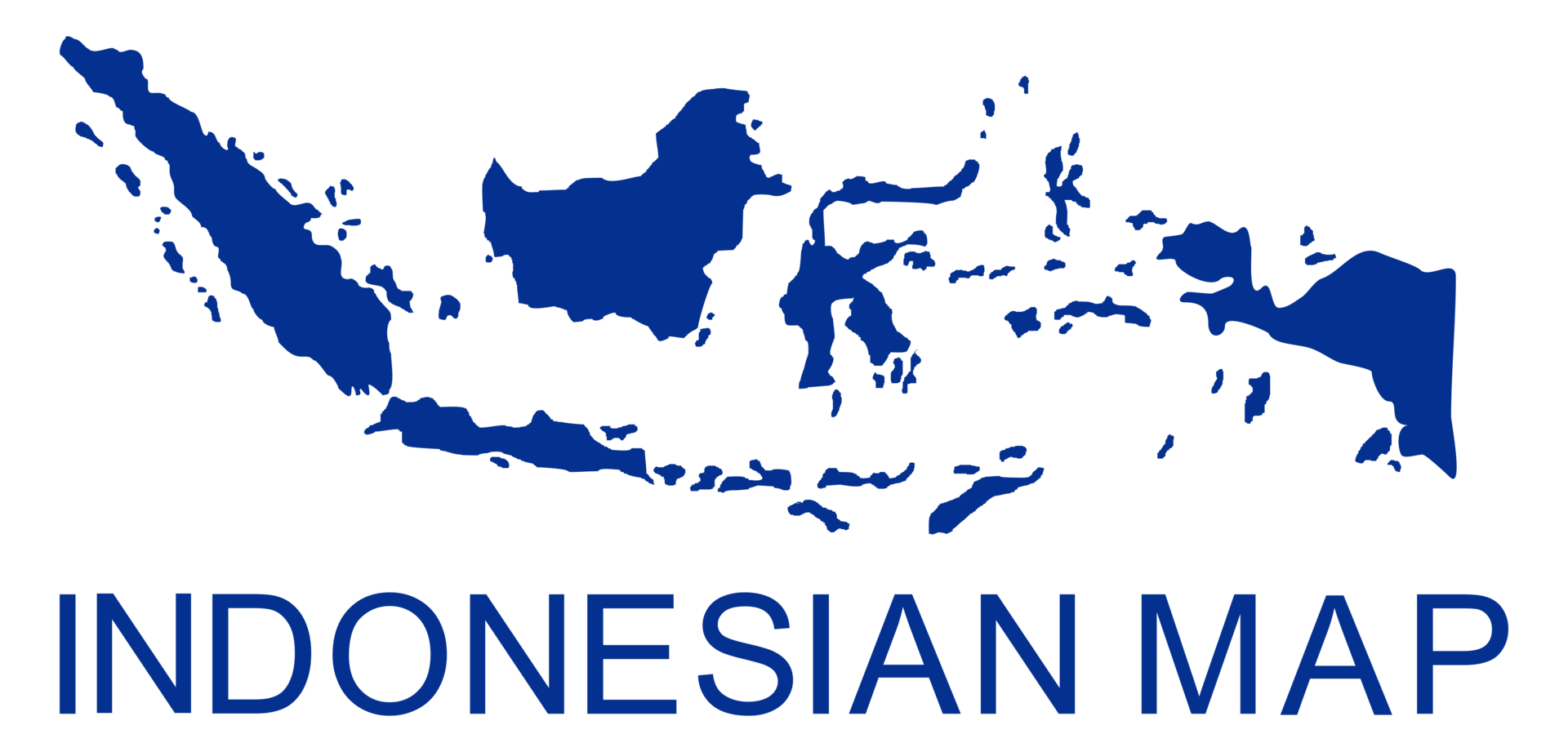 Indonesian Map in Blue Color, Map of Indonesia, can use for App, Art Illustration, Website, Pictogram, Infographic or Graphic Design Element png
