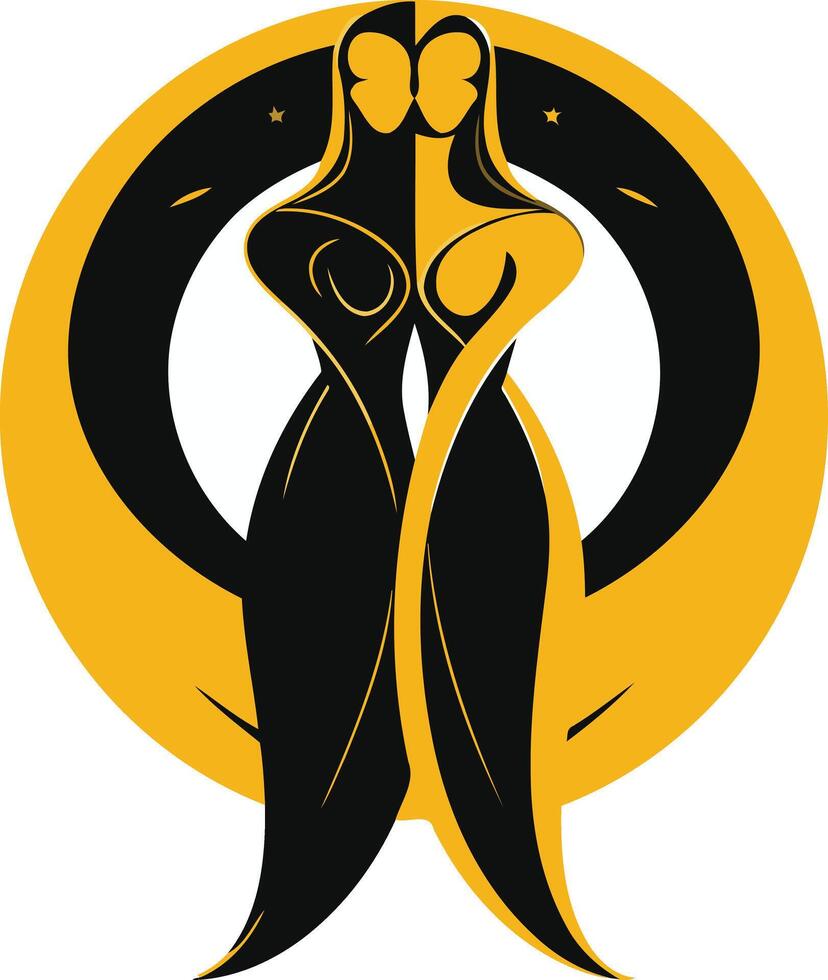 The logo for the women's shelter vector