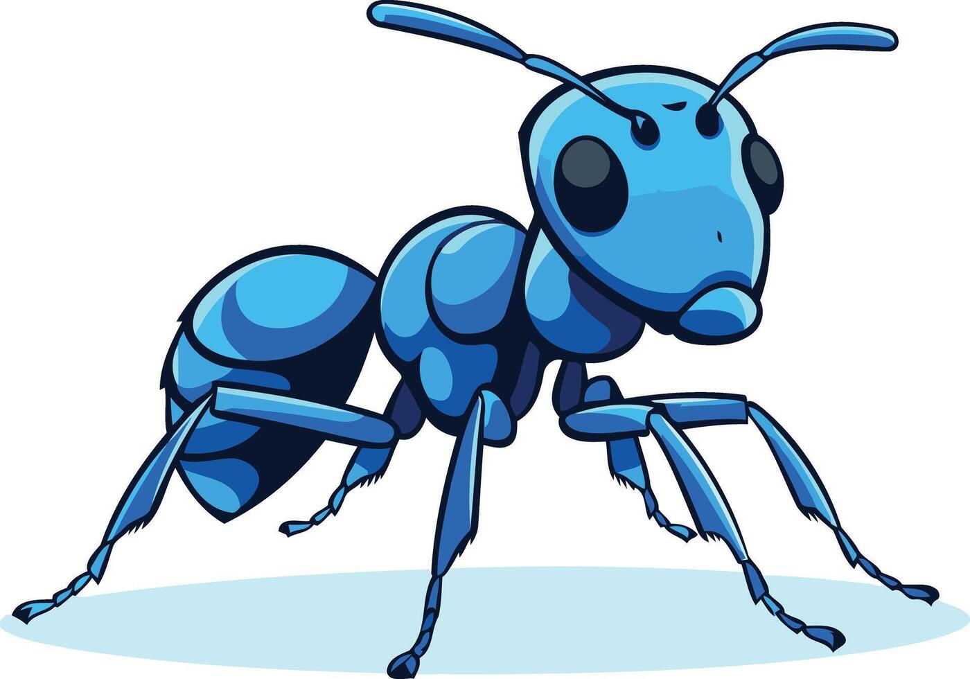 Blue ant clip art vector
