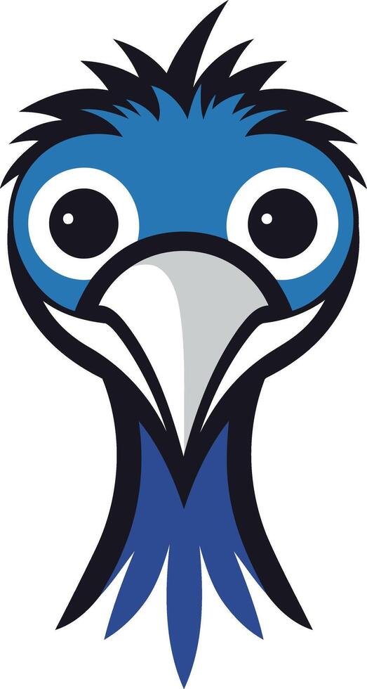 The blue bird logo vector