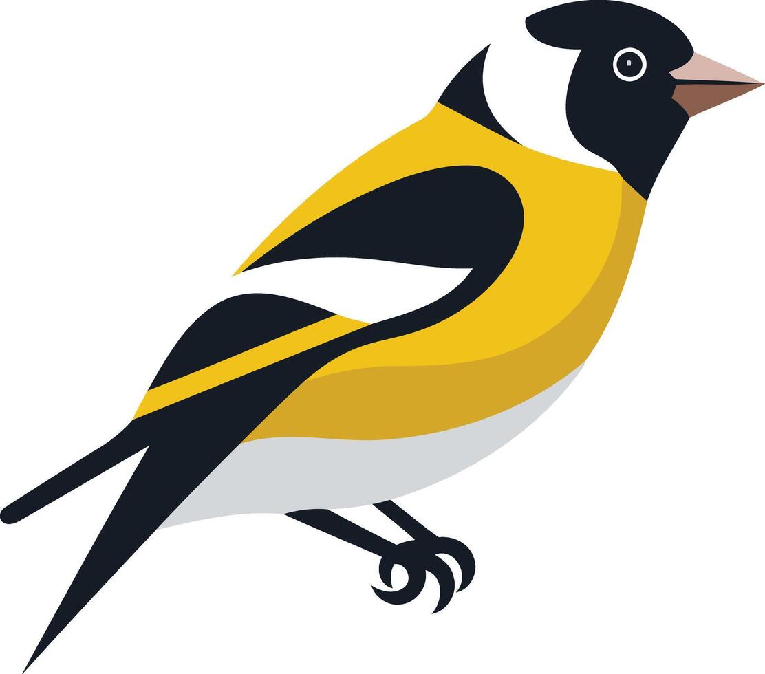 Goldfinch bird clipart vector