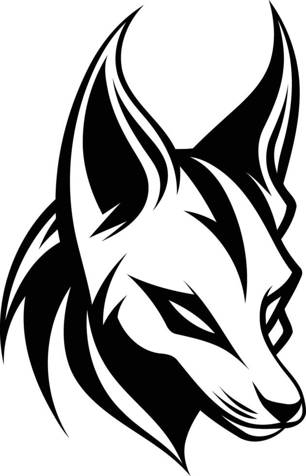 Fox head logo vector