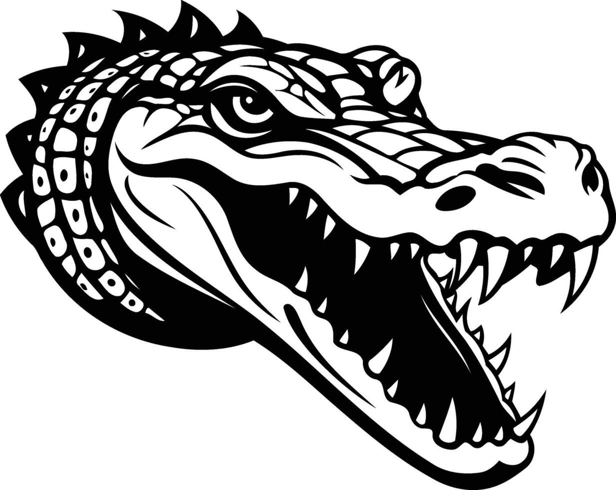 Florida alligator head clip art vector