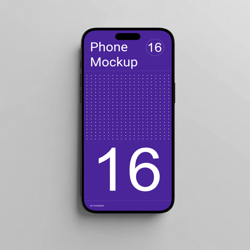 Smartphone Black Edition Mockup on White psd