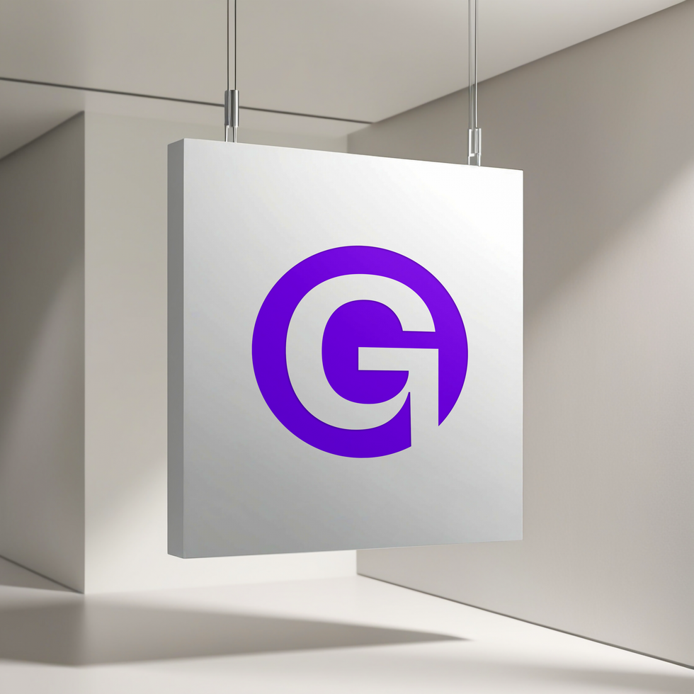 white inside hanging sign logo mockup for branding display psd
