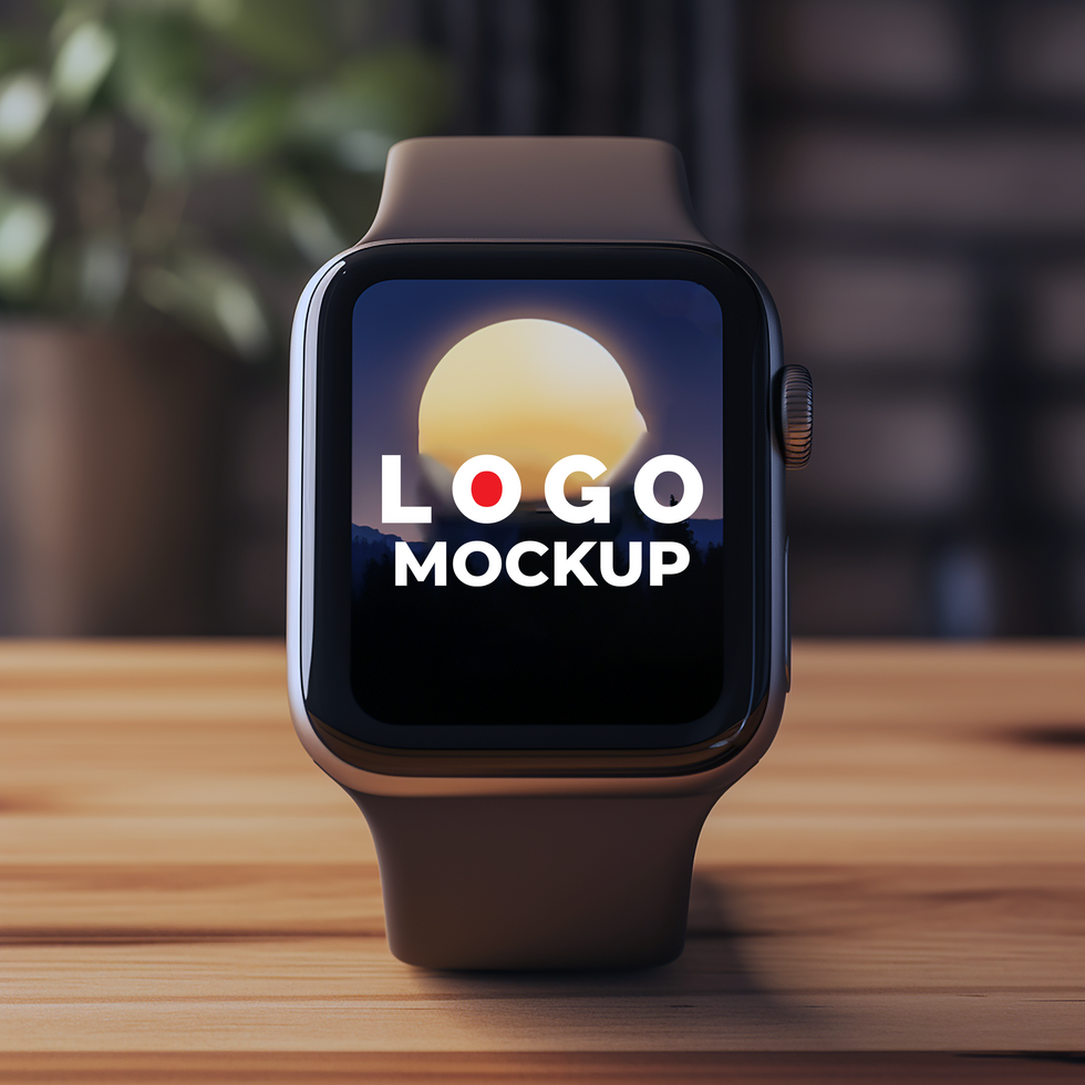 Smart Watch Electronic Display Screen Device Mockup Template psd