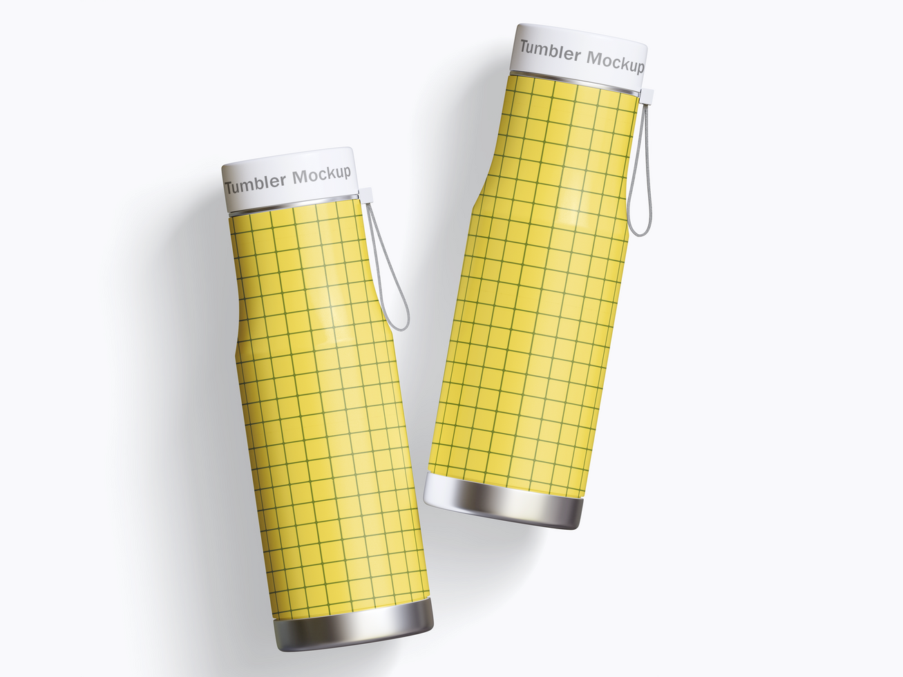 isolated photo of a white led tumbler with white background that can be used for mockup psd