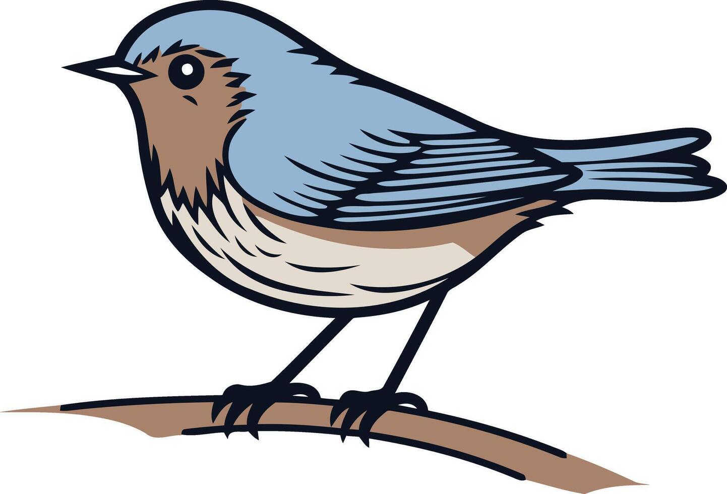 Blue bird clip art vector