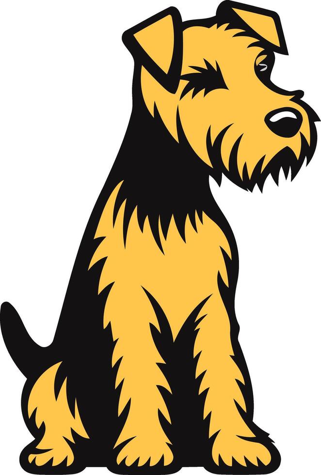 A dog sitting on its hind legs with its head down vector