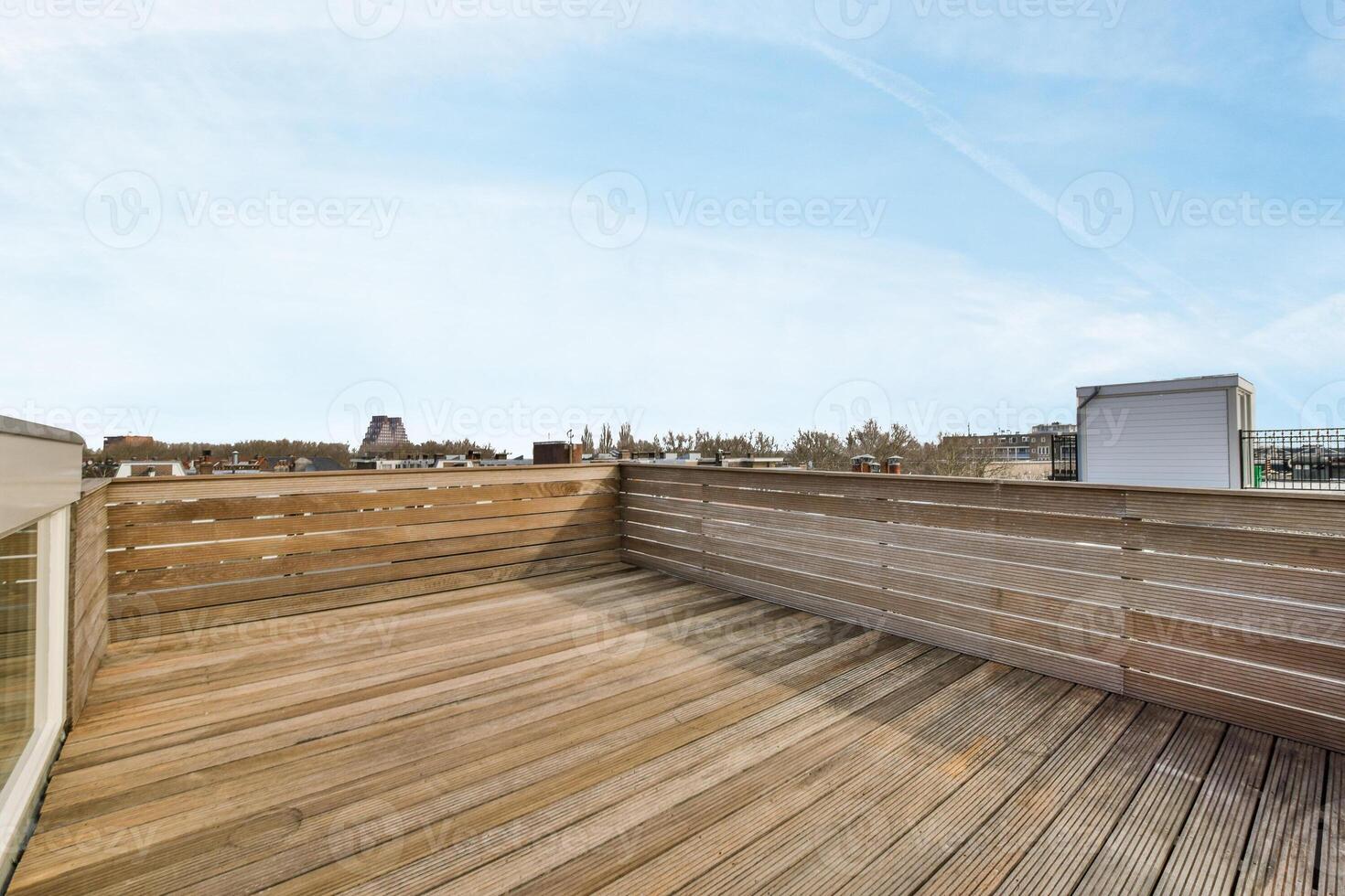 A wooden deck photo