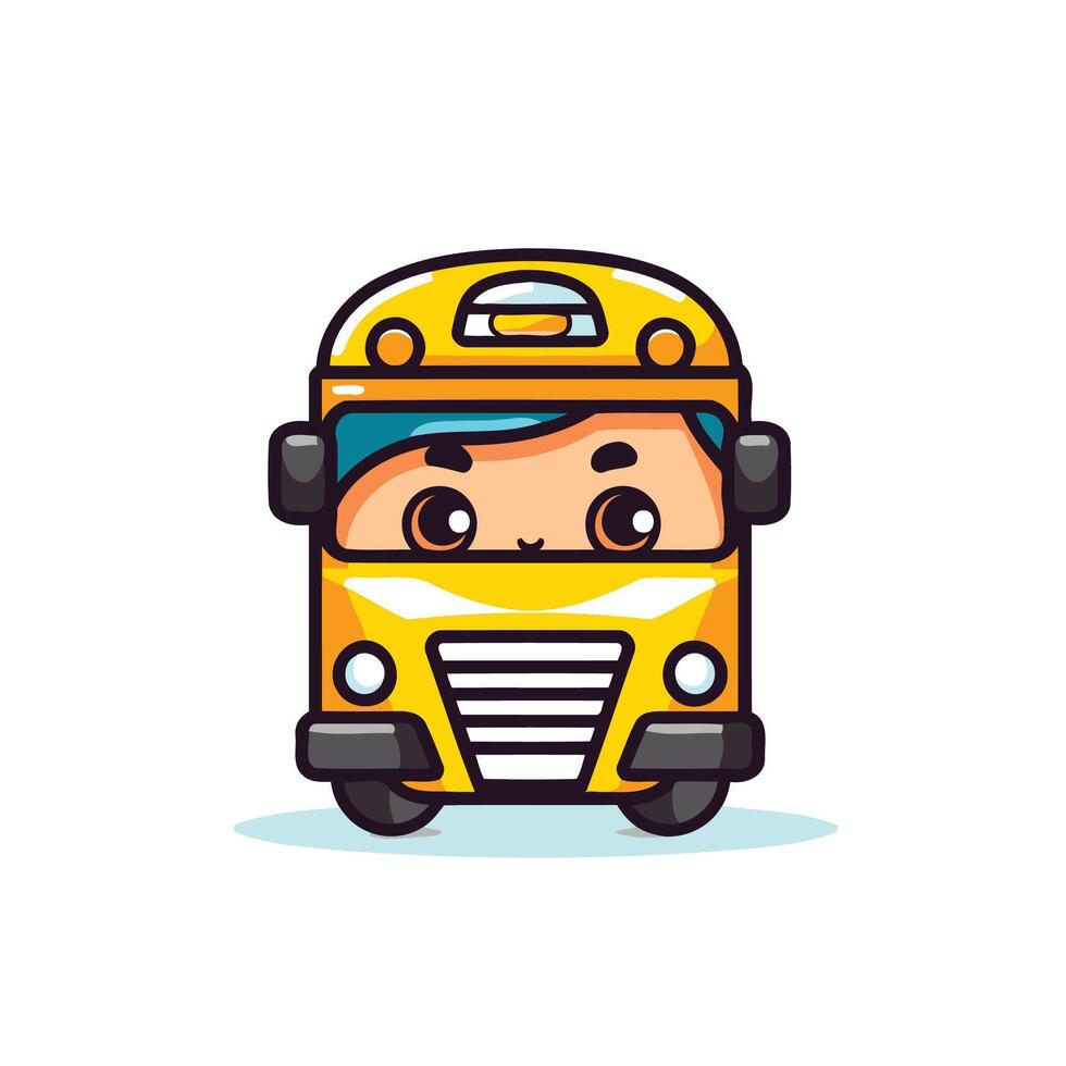 School bus icon illustration vector