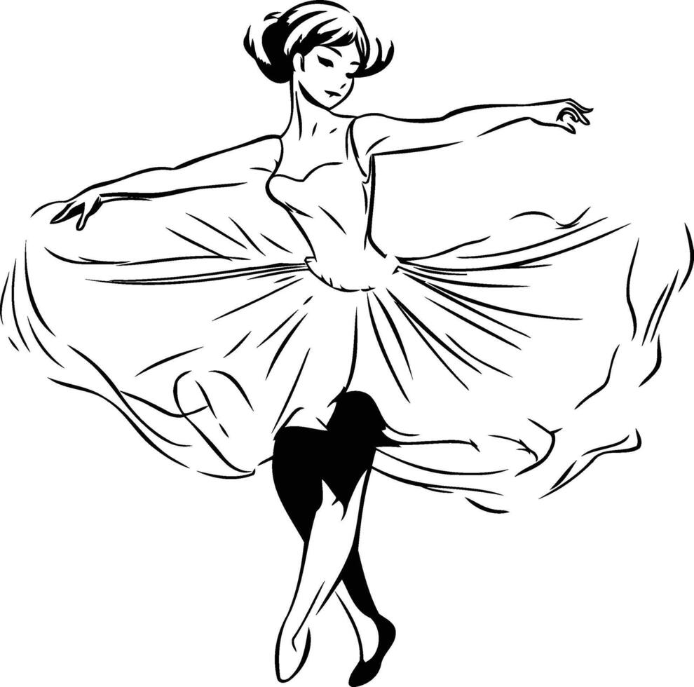 Ballerina clip art clipart vector
