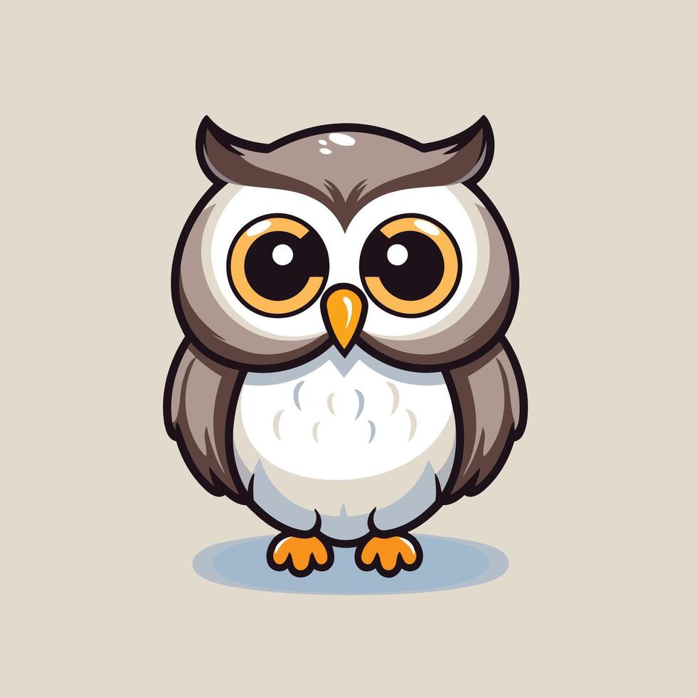 An illustration of an owl vector