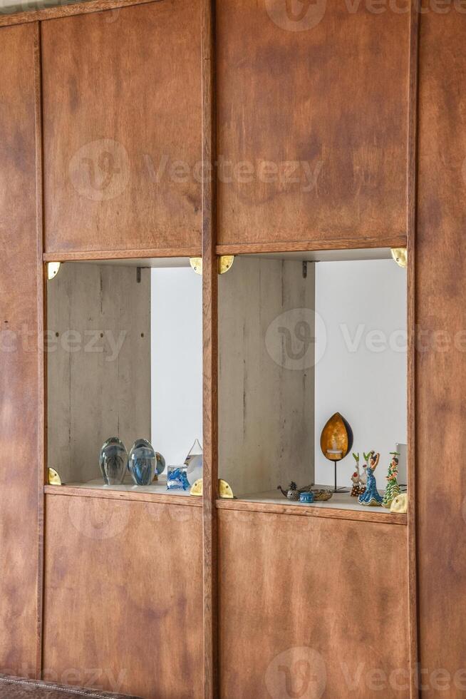 A room with two doors and a mirror photo