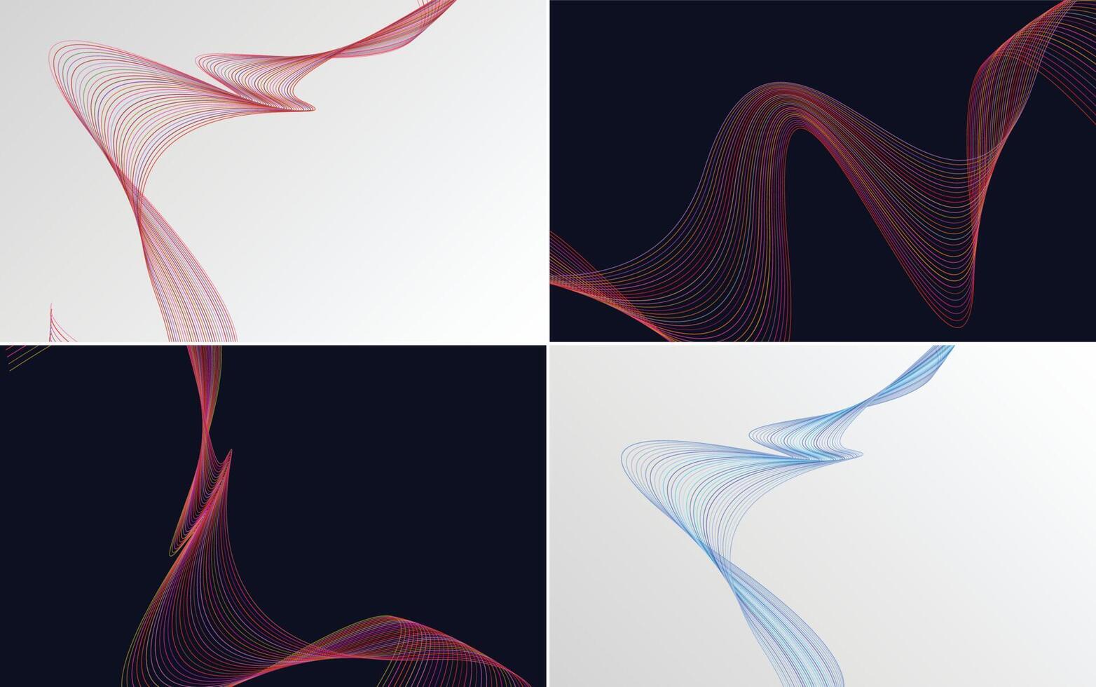 Abstract background with wavy lines vector