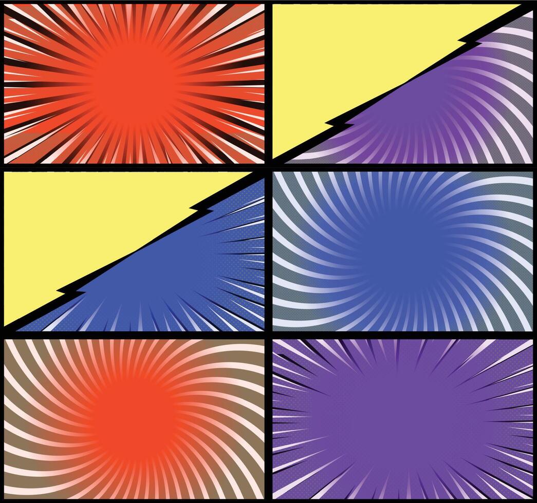 Comic book background vector