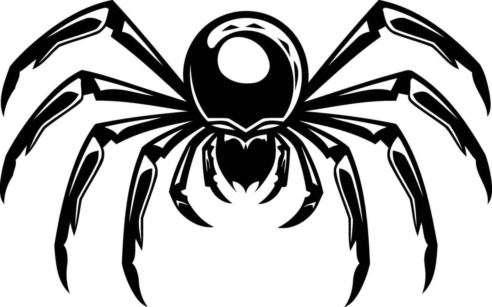 Spider tattoo design vector