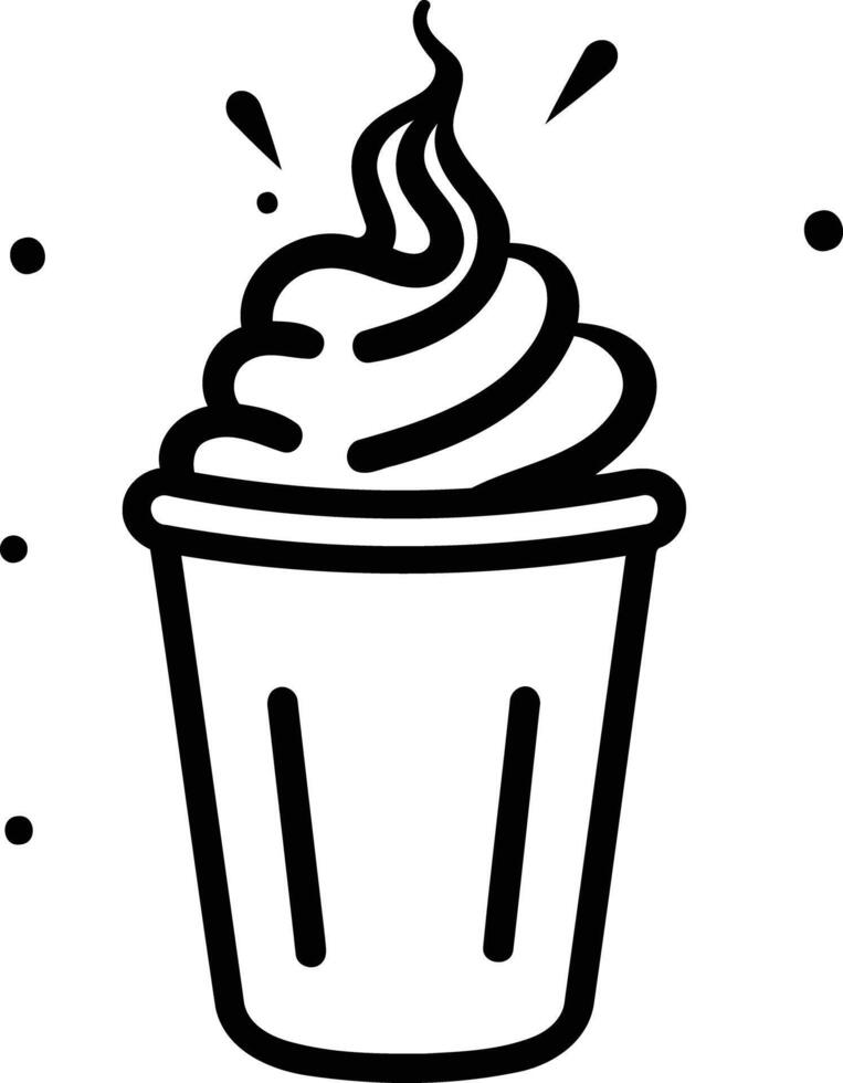 Ice cream cup icon vector