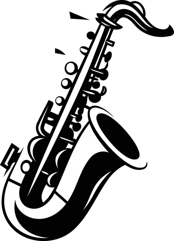 Saxophone clip art free download vector