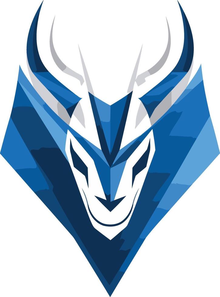 The logo for a team called the blue bulls vector