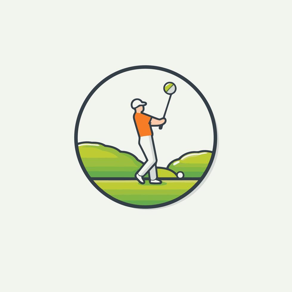 Golf logo design vector