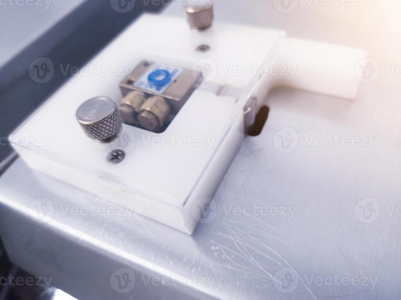 Newborn chicken injector vaccine components. photo